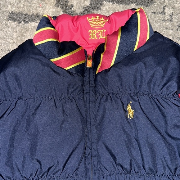 Ralph Lauren Girls Reversible Down Filled Puffer Vest size L (12/14) - Picture 2 of 7